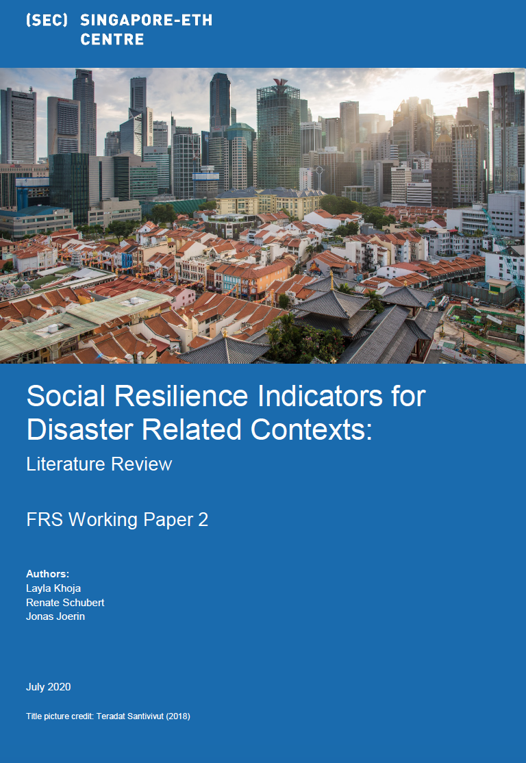 Social Resilience Indicators for Disaster Related Contexts: Literature review
